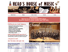 Tablet Screenshot of headshouseofmusic.com